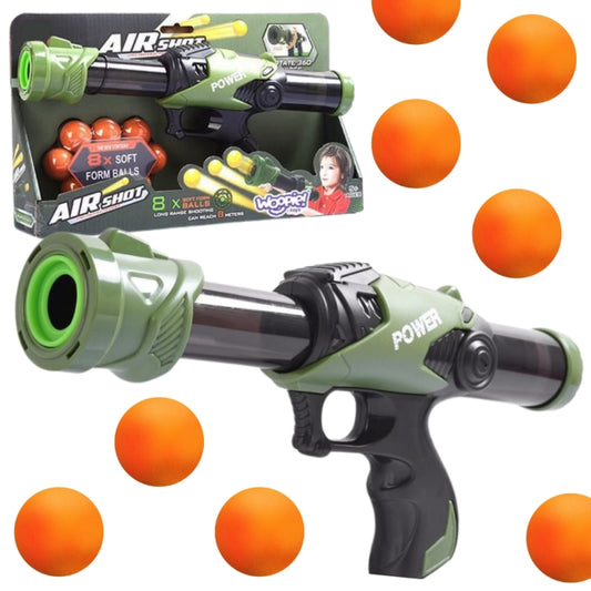 WOOPIE Speelgoed Pistool met  Ballen – Schuimrubberen Balletjes – 9-delig