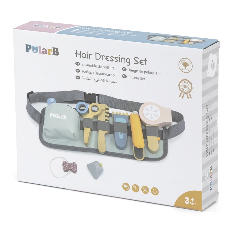 VIGA PolarB Houten speelgoed Kapper set met Gereedschapsriem