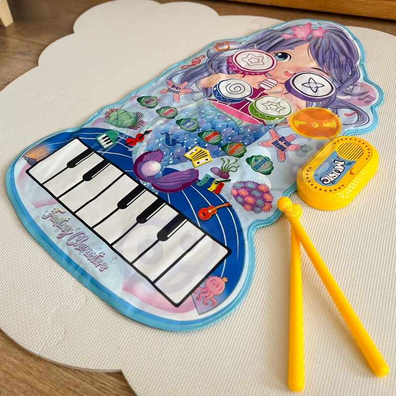 WOOPIE Spelegoed Muziekmat Zeemeermin met Interactieve Drum