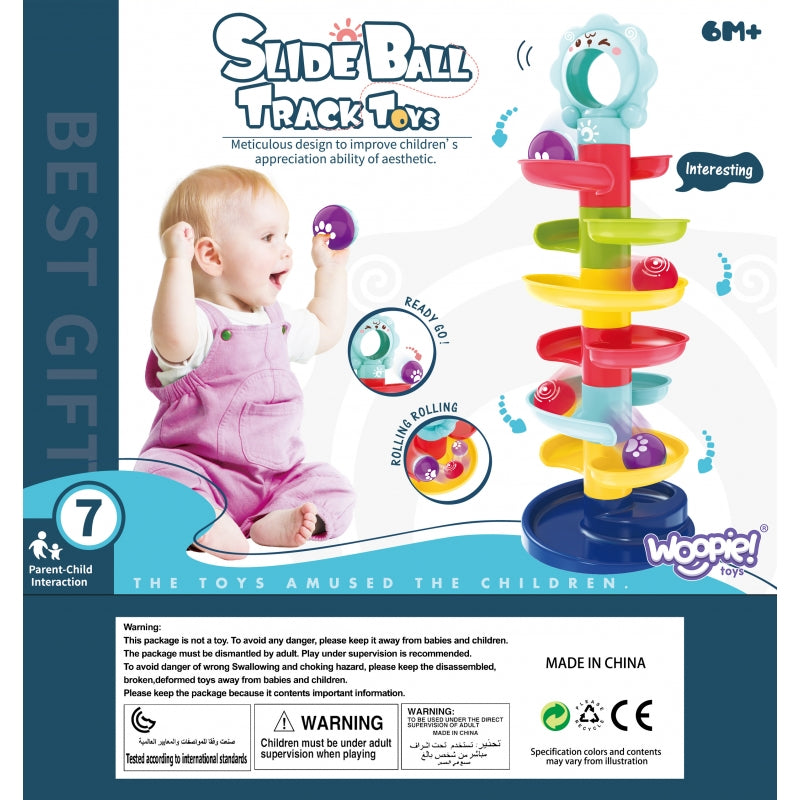 WOOPIE BABY Kogelbaan, spiraalbaan inclusief 2 Ballen
