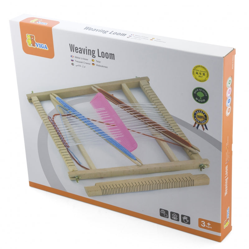 VIGA Houten Weefraam – Weefwerkplaats – Montessori Weefset