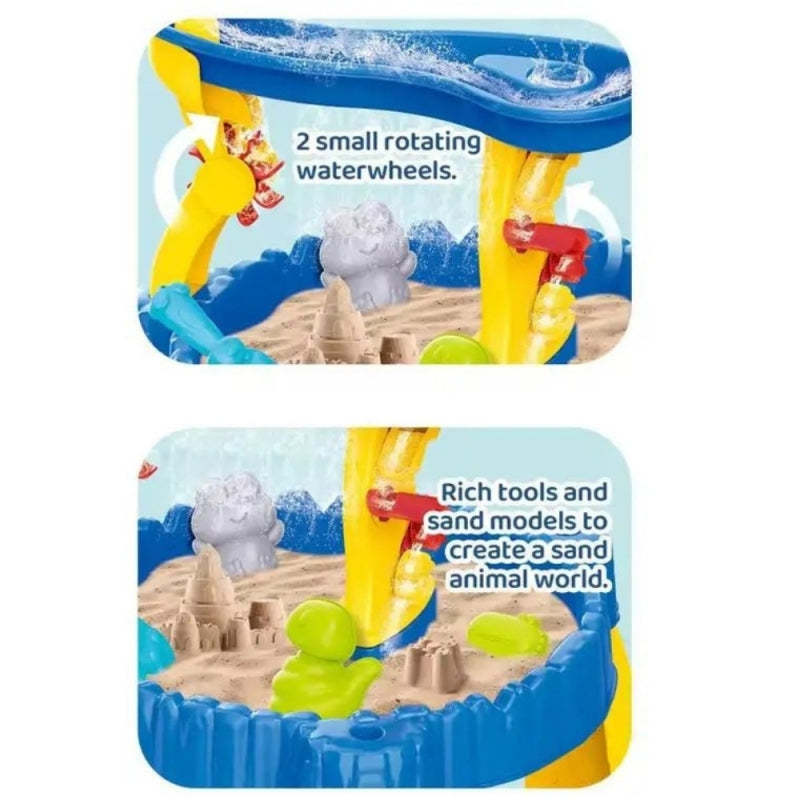 WOOPIE XL Speelgoed Watertafel met Stoeltje - Zand- en Waterspeelset Dolfijn 12 stuks