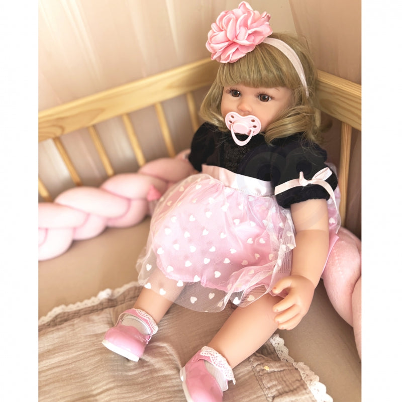 WOOPIE Vrouwelijk Realistische speelpop Pony Blond - Met Beweging & Geluid