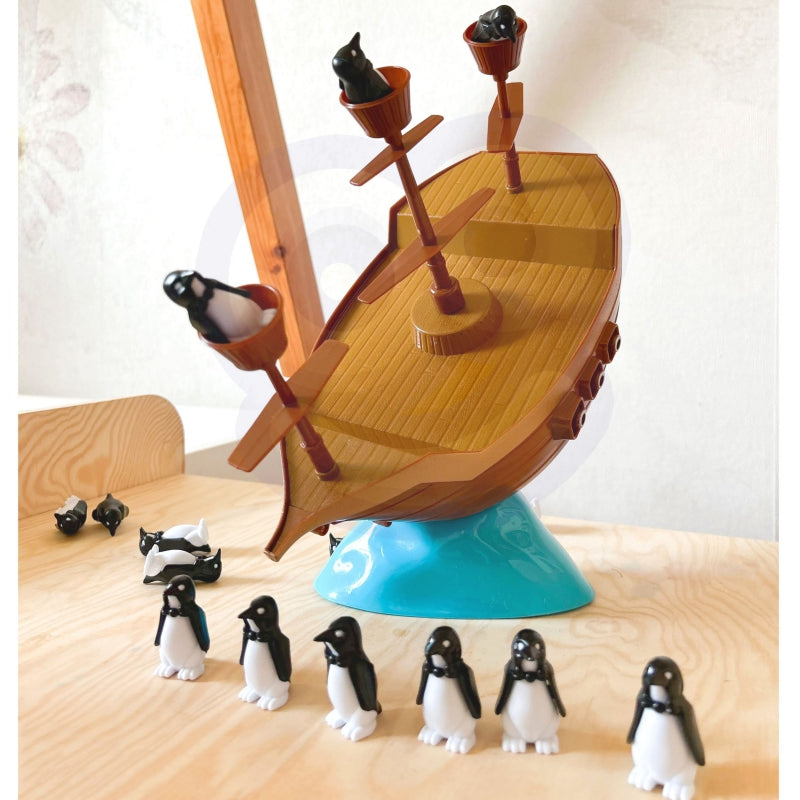 WOOPIE Piratenschip van Pinguïns spel - Balanceer de pinguïns op de Piratenschip