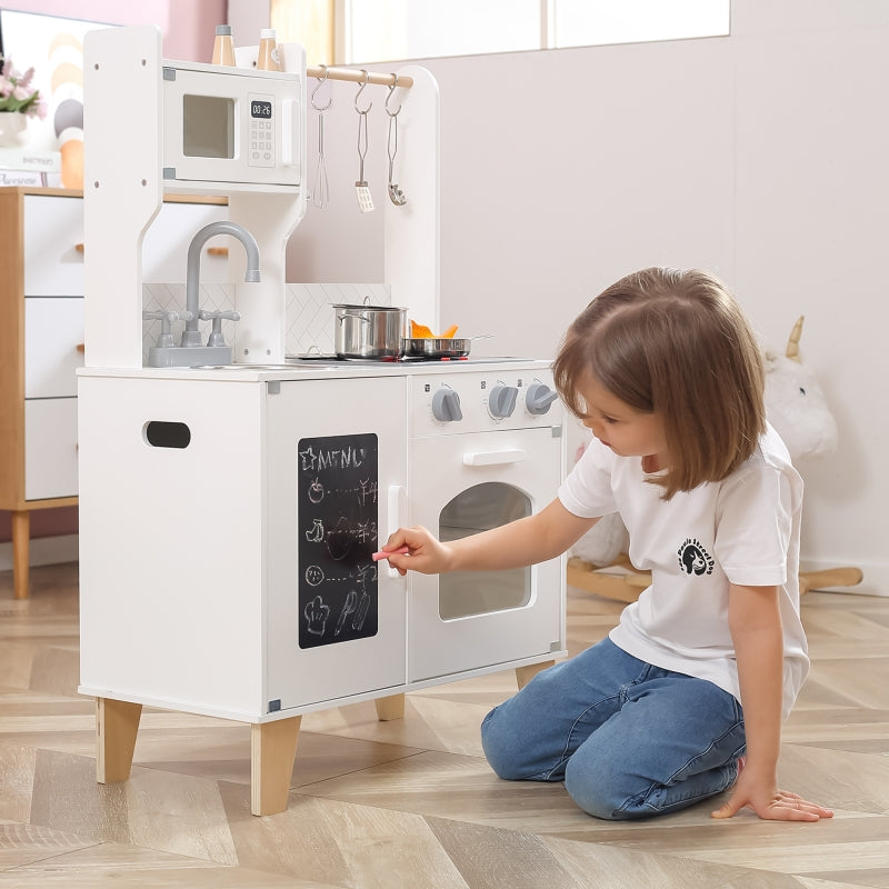 VIGA Houten Speelgoedkeuken + Accessoires en Geluid