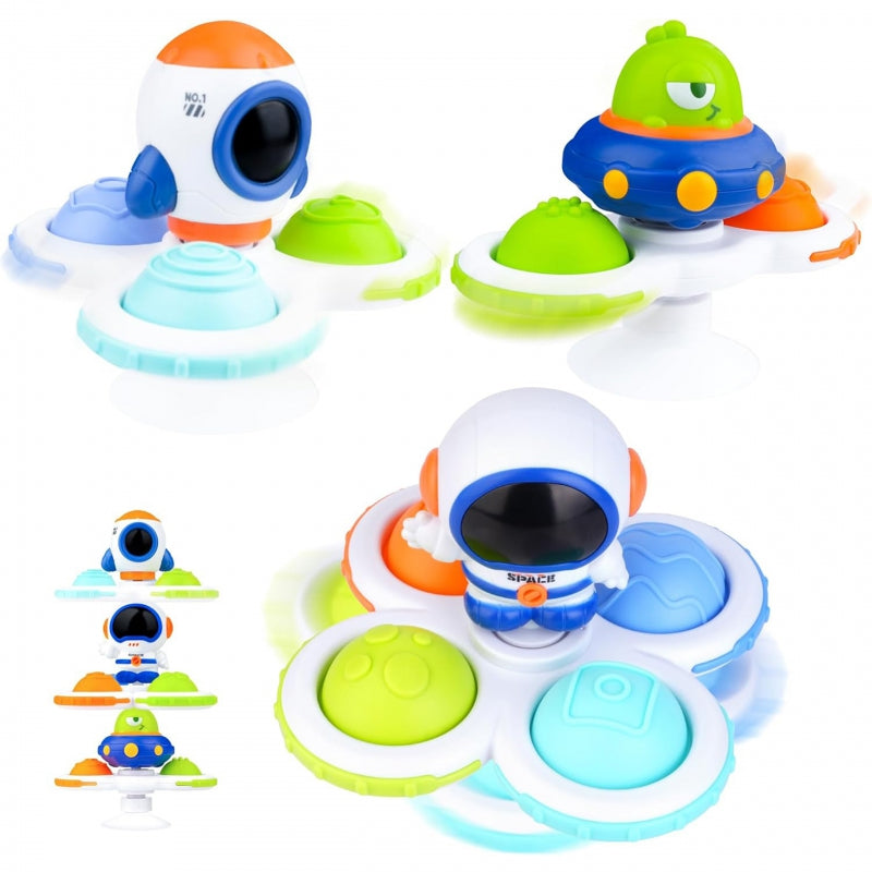 WOOPIE Kosmische Fidget Spinner Pop-it – set van 3 - Voor baby’s!