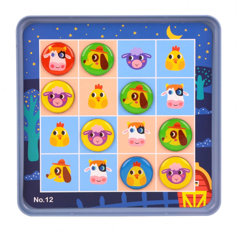 TOOKY TOY Boerderij Sudoku-spel voor kinderen