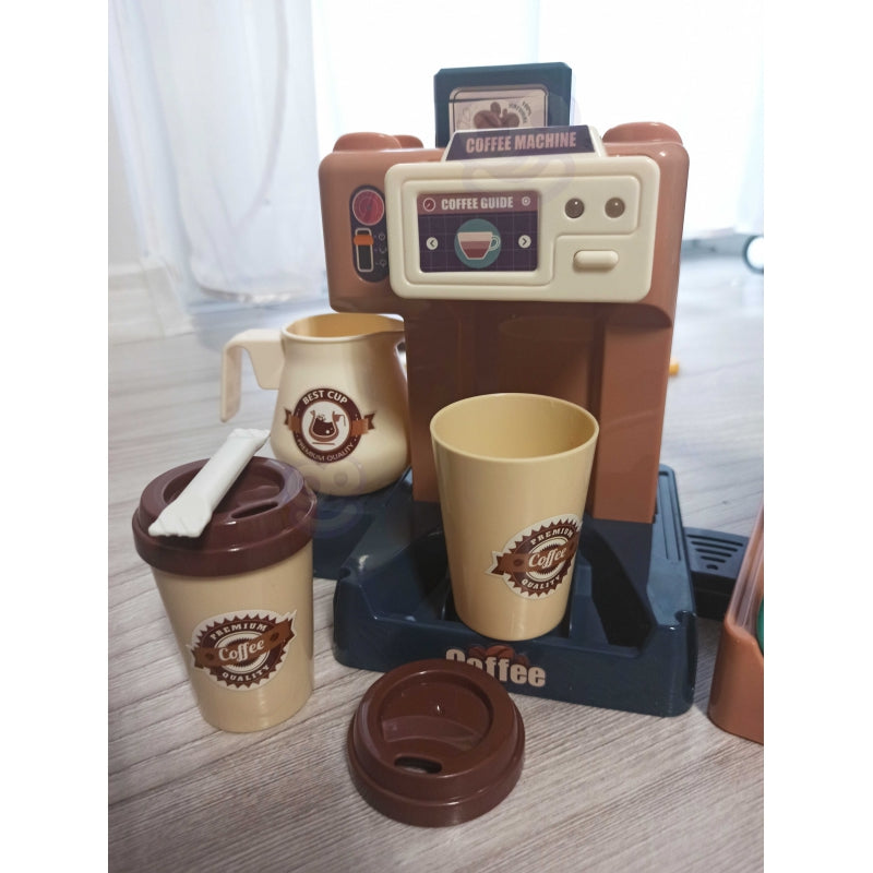 WOOPIE speelgoed Koffiebar, Koffiezetapparaat + Koekjesvitrine