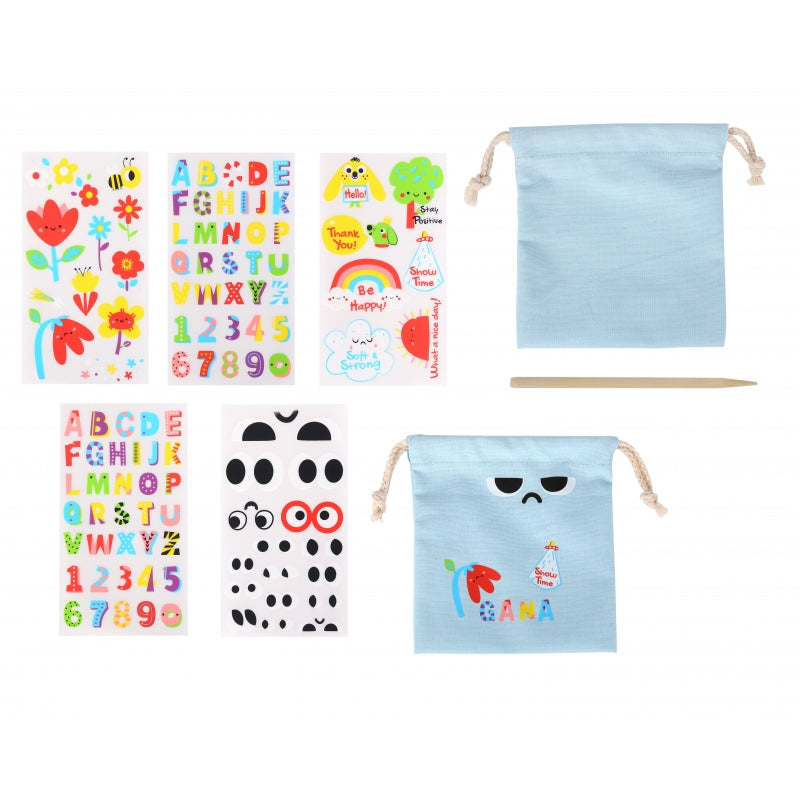 WOOPIE ART&FUN Creatieve Set Magische Handtas + Stickers voor Decoratie – meer dan 109 stuks (SET VAN 10 STUKS)