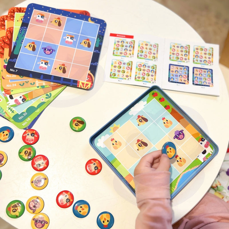 TOOKY TOY Boerderij Sudoku-spel voor kinderen