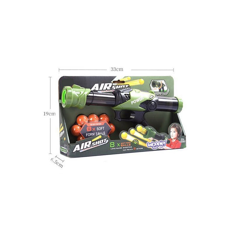 WOOPIE Speelgoed Pistool met  Ballen – Schuimrubberen Balletjes – 9-delig