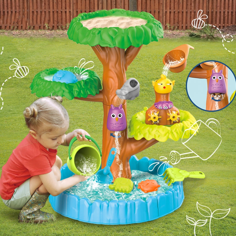 WOOPIE 2-in-1 Zand- en Watertafel - Zandbak- In vorm van Boom
