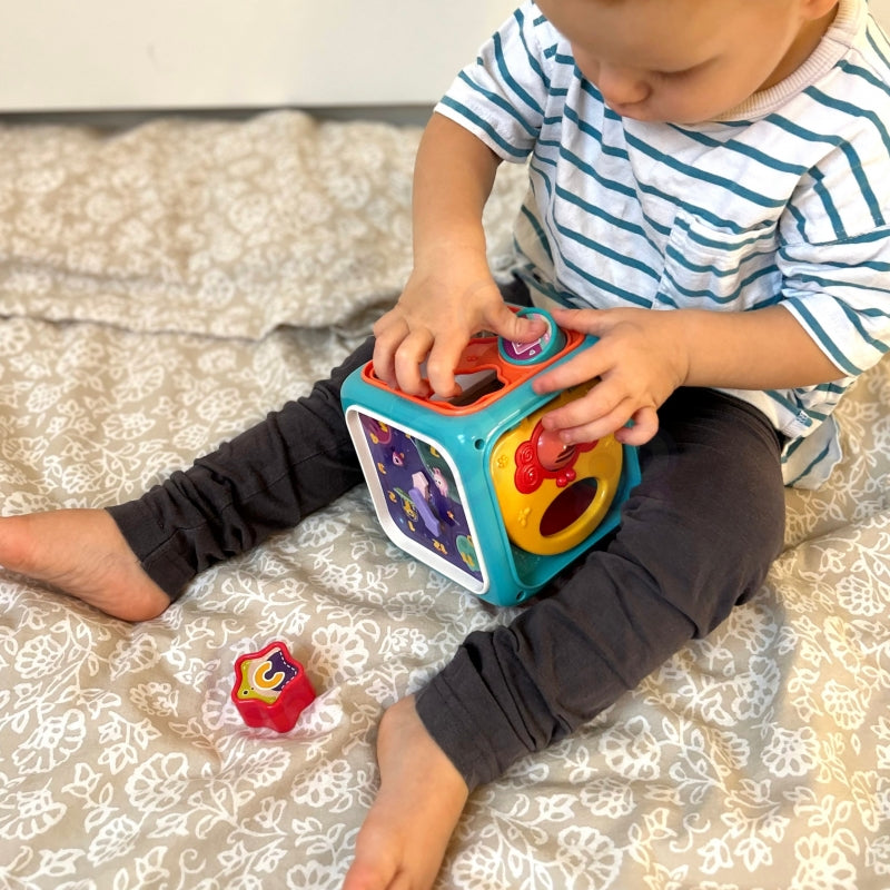 WOOPIE BABY 6-in-1 Interactief Sensorische Kubus -  Educatief en Montessori speelgoed