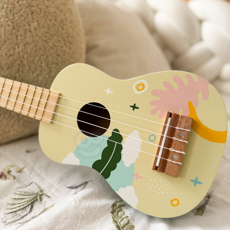 CLASSIC WORLD Houten Gitaar voor Kinderen - Roze