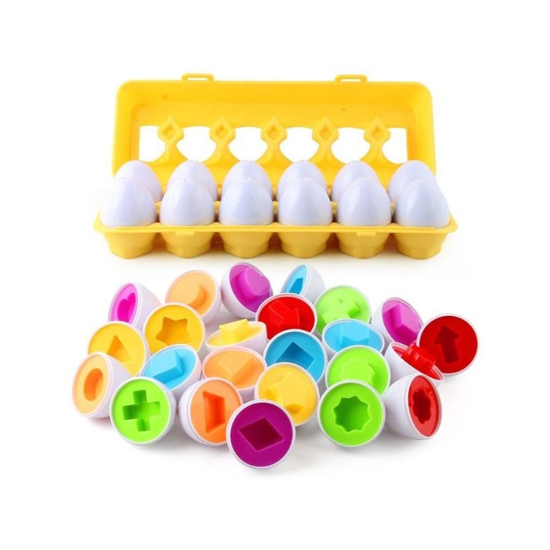 WOOPIE Montessori Ei sorteerspel – Match de Vorm en de Kleuren
