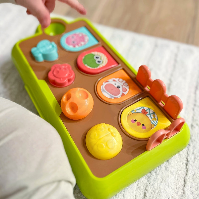 WOOPIE BABY Educatief Speelgoed Pop-up Dieren Gelukkige Boerderij