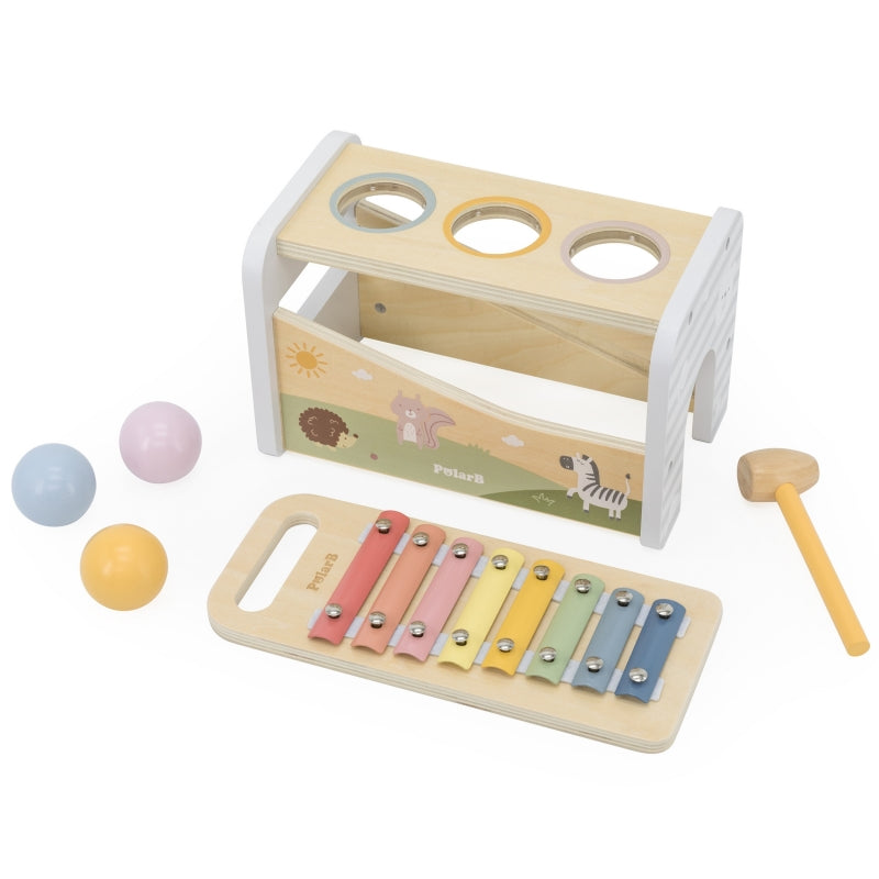 VIGA Houten Tap Tap Xylofoon 2 in 1 set