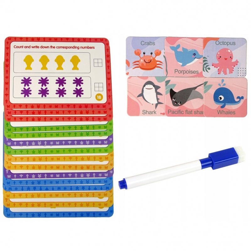 WOOPIE Leer kleuren, tellen en Engels, Zee-thema 111 stuks -  Educatief Montessori speelgoed