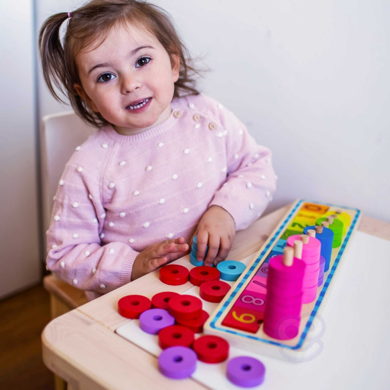 WOOPIE GREEN Tel- en Kleurenpuzzel Montessori – 56 stuks