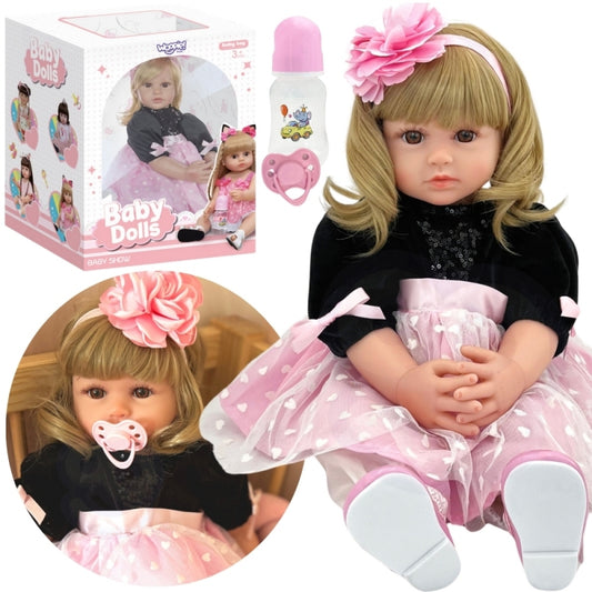 WOOPIE Vrouwelijk Realistische speelpop Pony Blond - Met Beweging & Geluid
