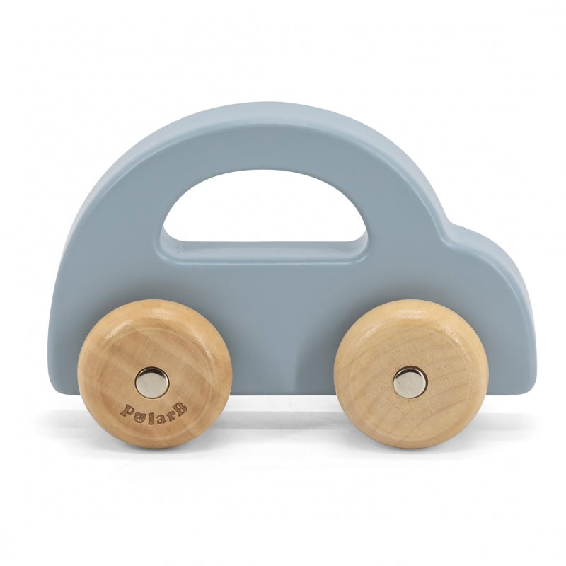 VIGA Houten Speelgoed duwauto Blauw