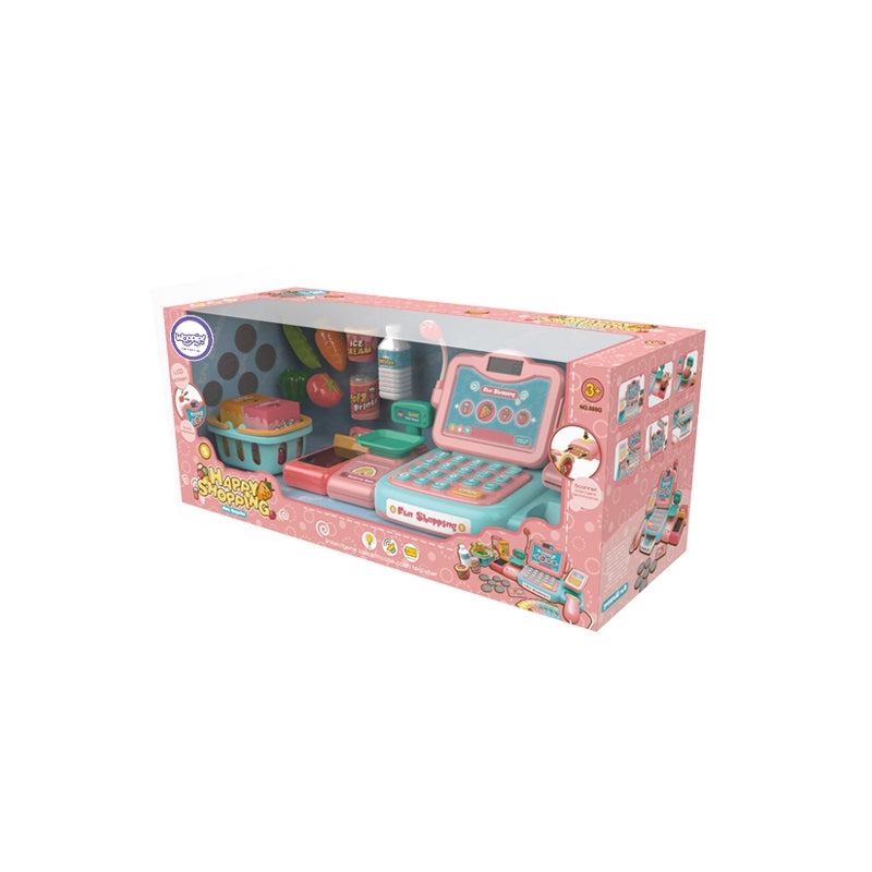 WOOPIE Speelgoedkassa voor Kinderen Incl. Scanner, Weegschaal, Microfoon en 24 Accessoires