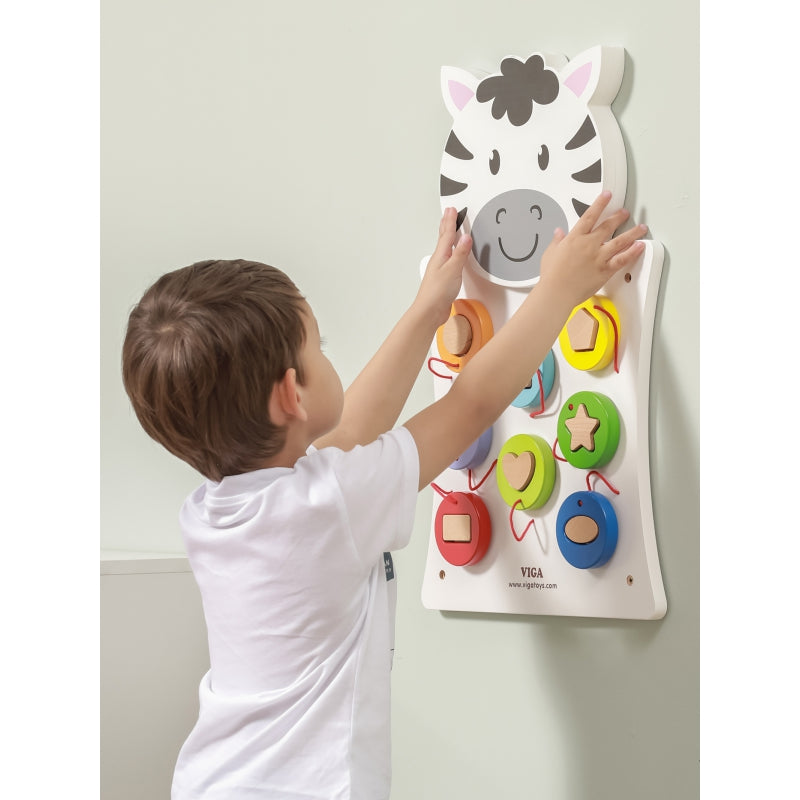 VIGA Houten Zebra Speelbord - FSC Certificaat