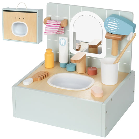 TOOKY TOY Houten speelgoed Toilet Badkamer met Accessoires