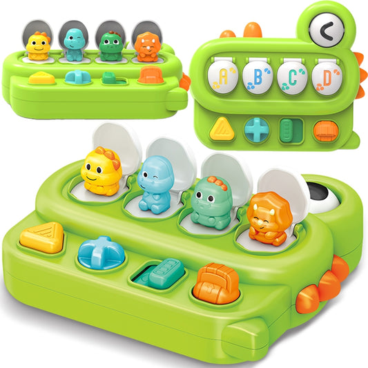 WOOPIE BABY Educatief Speelgoed Springende Dino’s - POP-UP