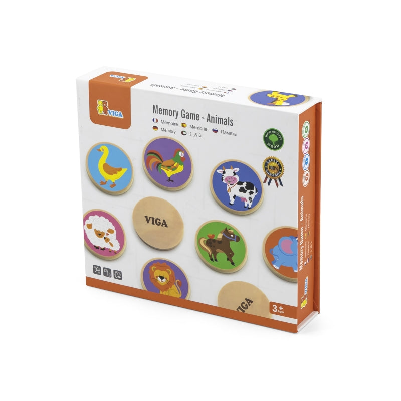 VIGA Houten Memorie Dieren, Geheugenspel