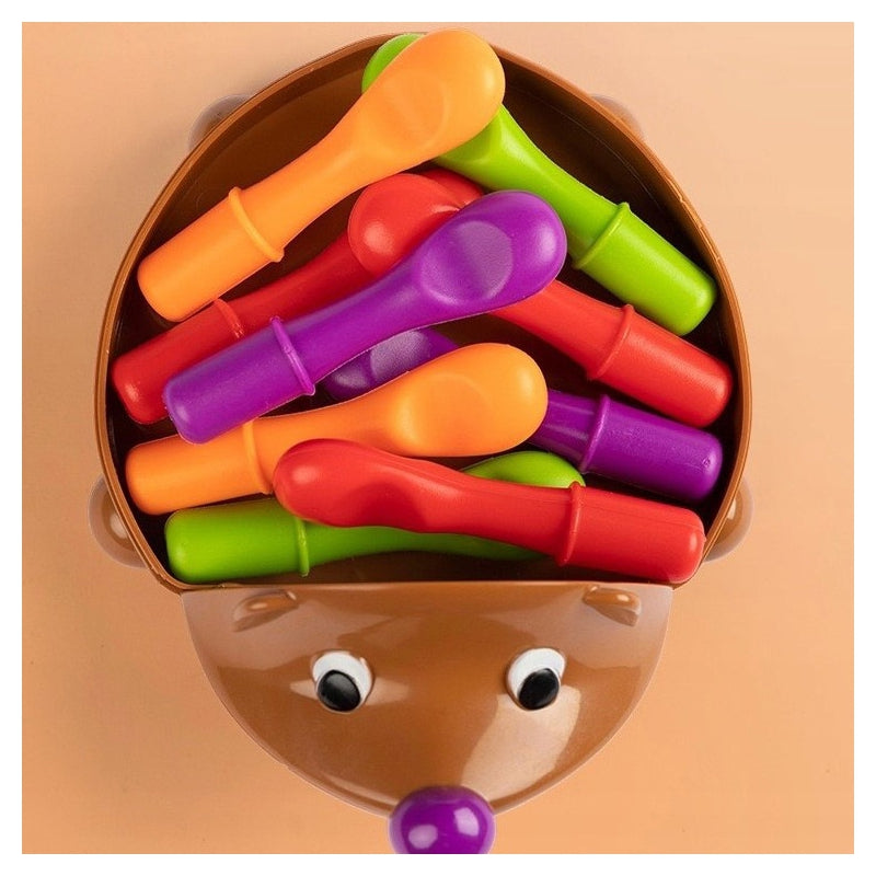 WOOPIE 4-in-1 Handvaardigheidsspel Egel – Leren van Getallen en Kleuren - Montessori Speelgoed