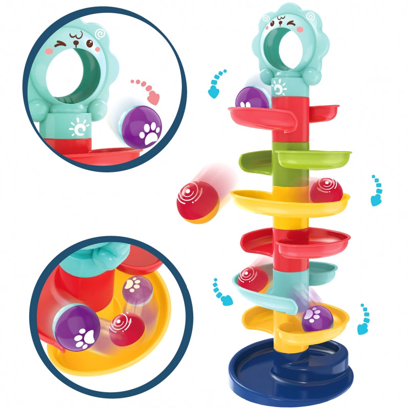 WOOPIE BABY Kogelbaan, spiraalbaan inclusief 2 Ballen