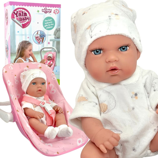 WOOPIE Baby pop set 30,5 cm + Roze Draagzak