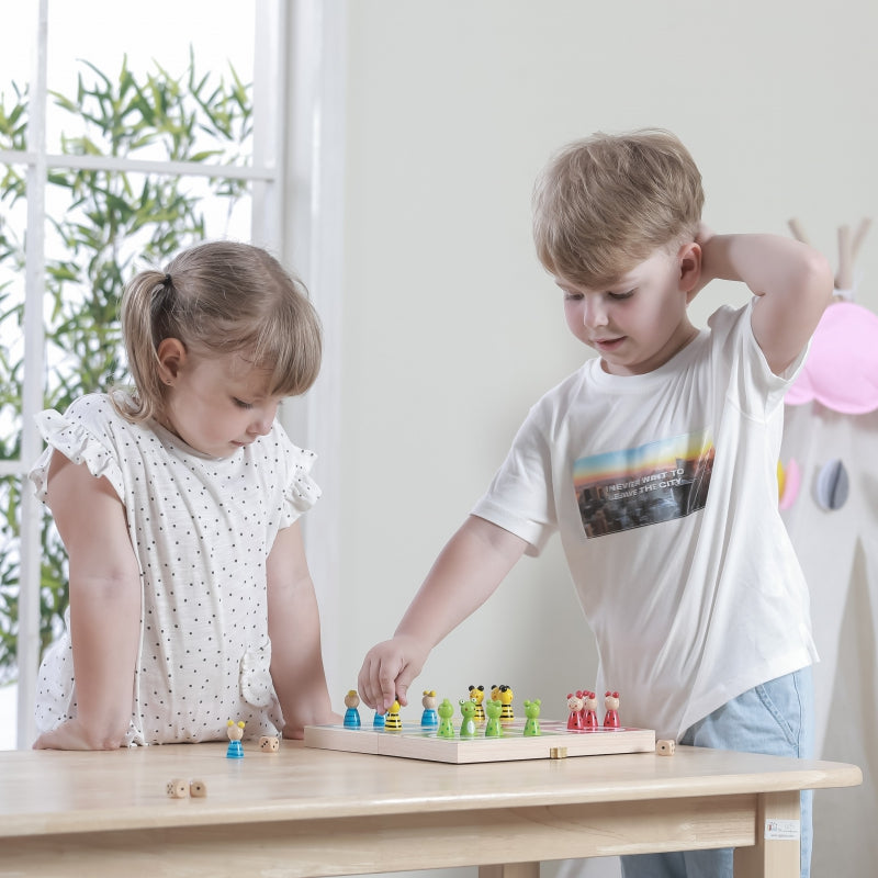 VIGA Houten Dieren Mens-erger-je-niet Spel