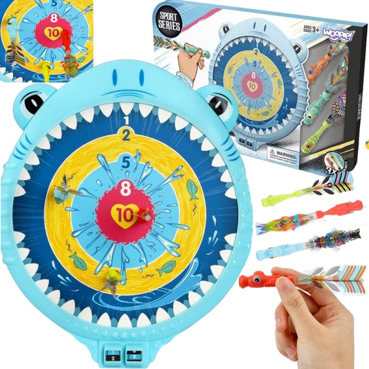 WOOPIE Speelgoed Dartbord vrolijke haai voor kinderen