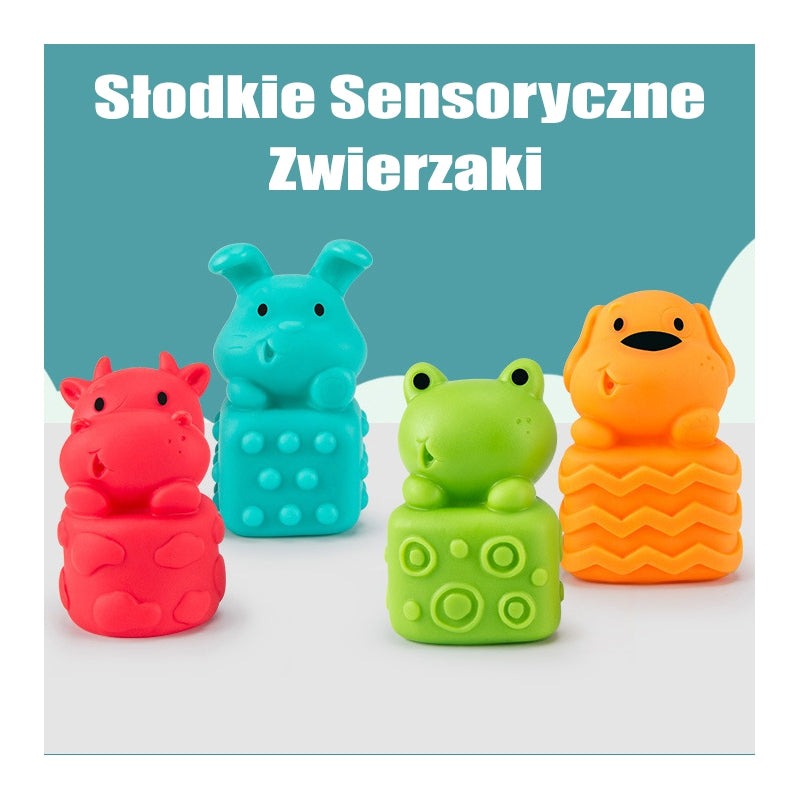 WOOPIE BABY Sensory Puzzels Squeeze Puzzle Geluid Leren Tellen 20 delig