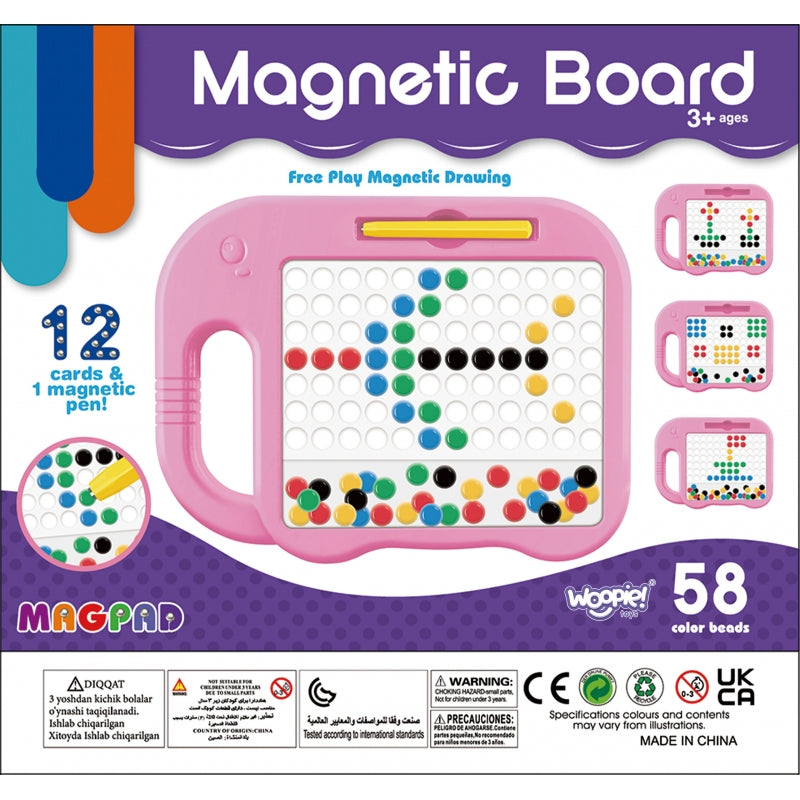 WOOPIE Magnetisch Bord voor Kinderen - MagPad - Montessori speelgoed - Olifant - Roze