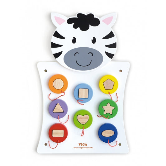 VIGA Houten Zebra Speelbord - FSC Certificaat
