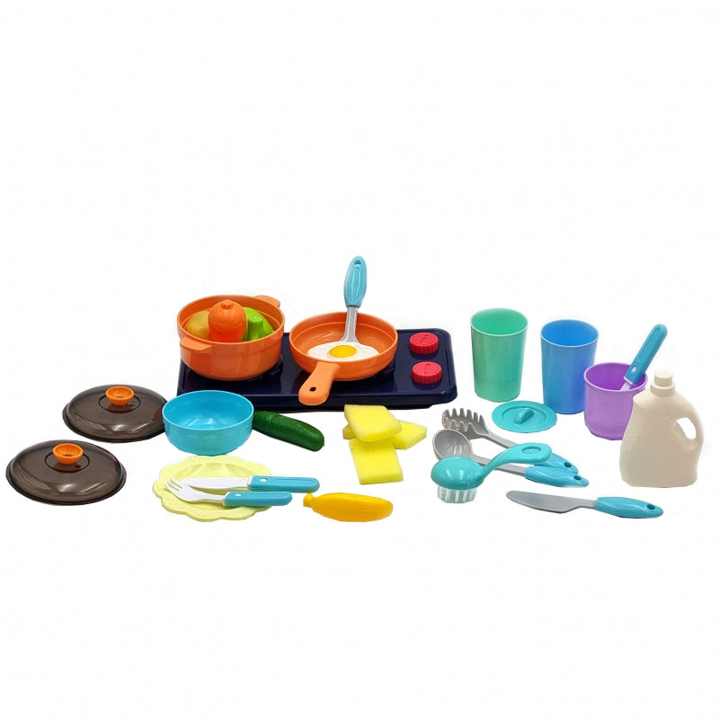 WOOPIE  2-in-1 Speelgoed kinderkookset met gootsteen