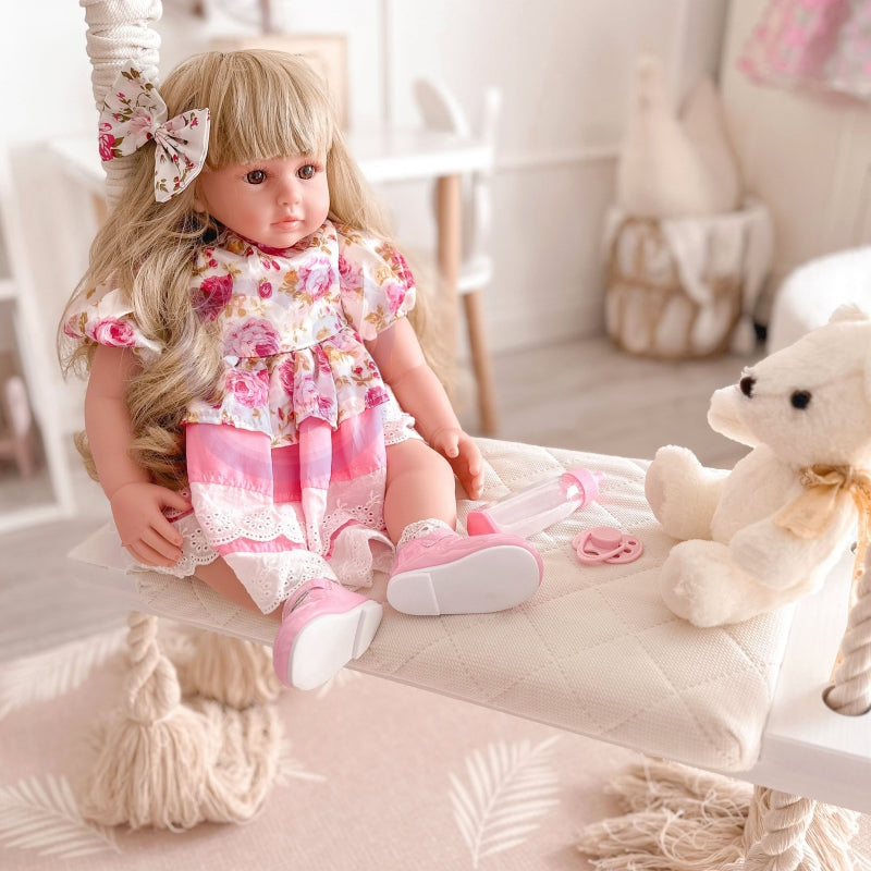 WOOPIE Vrouwelijk Realistische speelpop Blond - Met Beweging & Geluid