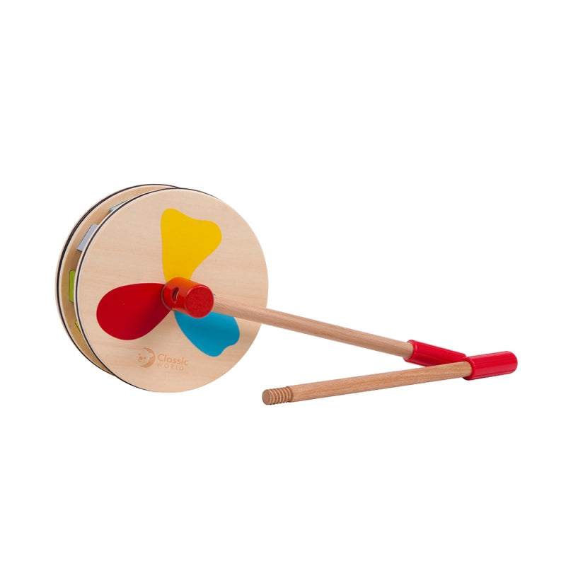 CLASSIC WORLD Kleurrijke regenboog houten duwer