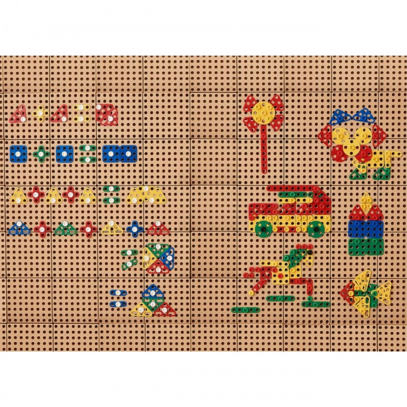 MASTERKIDZ Geometrische blokken voor STEM-wandpanelen - 260 stuks.