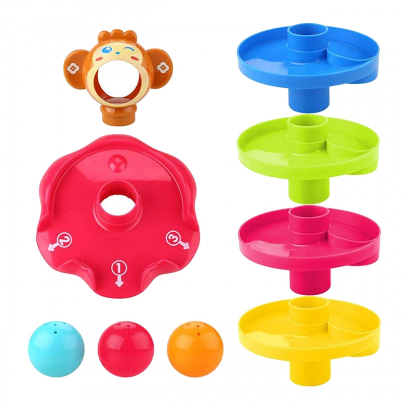 WOOPIE BABY Knikkerbaan Set Spiraal + 3 Ballen