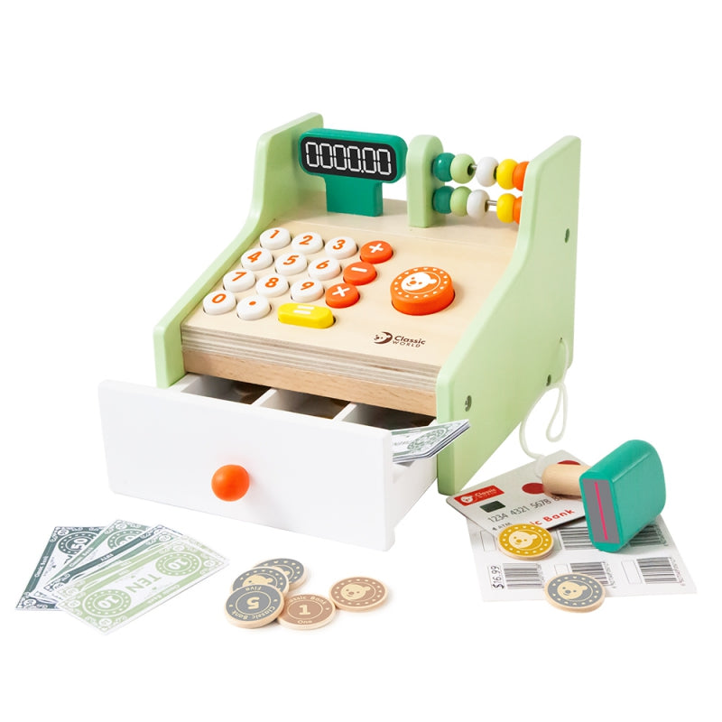 CLASSIC WORLD Houten Speelgoed Kassa voor Kinderen