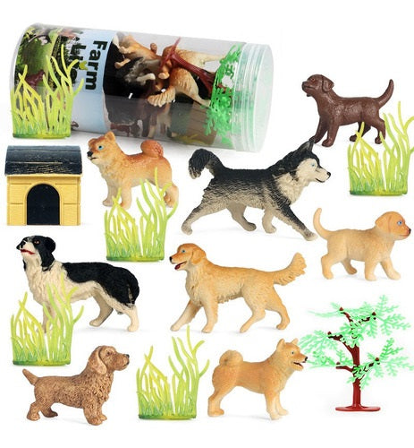 Speelgoedfiguren Honden - Speelfiguren - Hondenrassen - 16 stuks