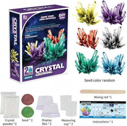DIY kristallen maken set - zelf kristallen maken - kristallen kweken - Experimenteer set - STEM speelgoed