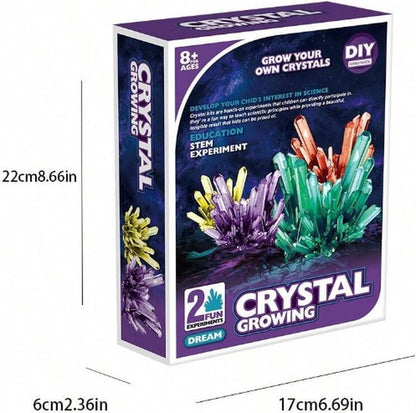 DIY kristallen maken set - zelf kristallen maken - kristallen kweken - Experimenteer set - STEM speelgoed